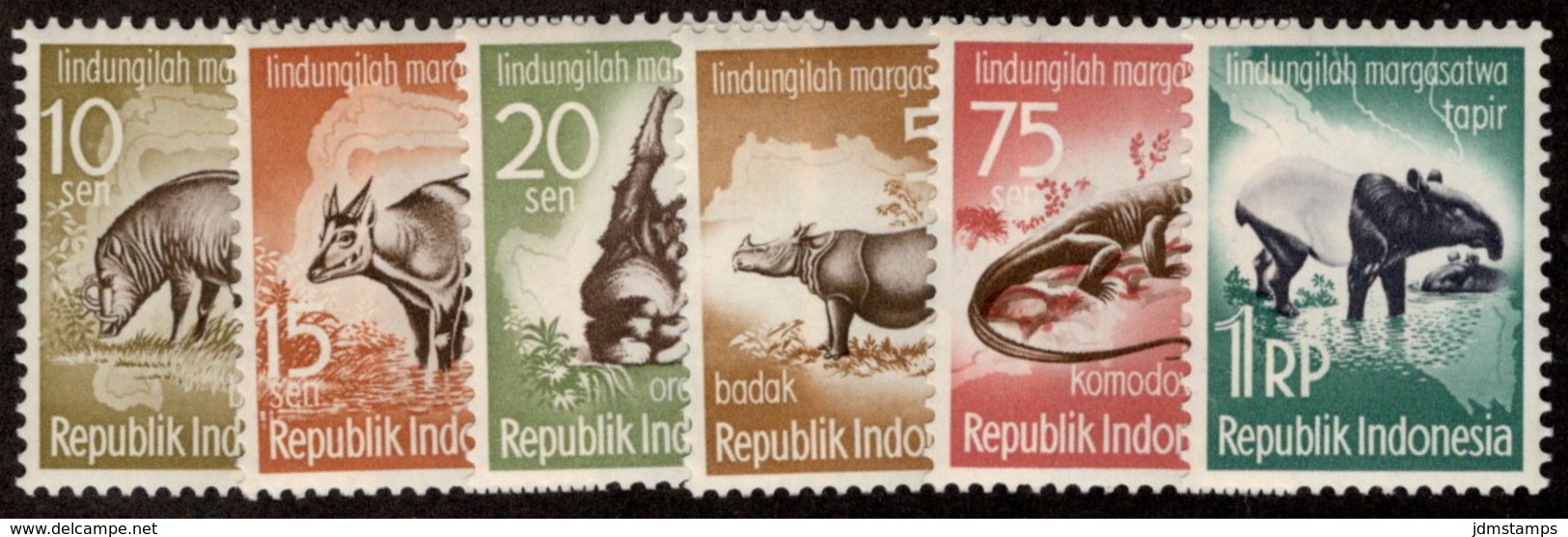 INO SC #473-8 MNH 1959 Animals CV $3.20 - Indonesia