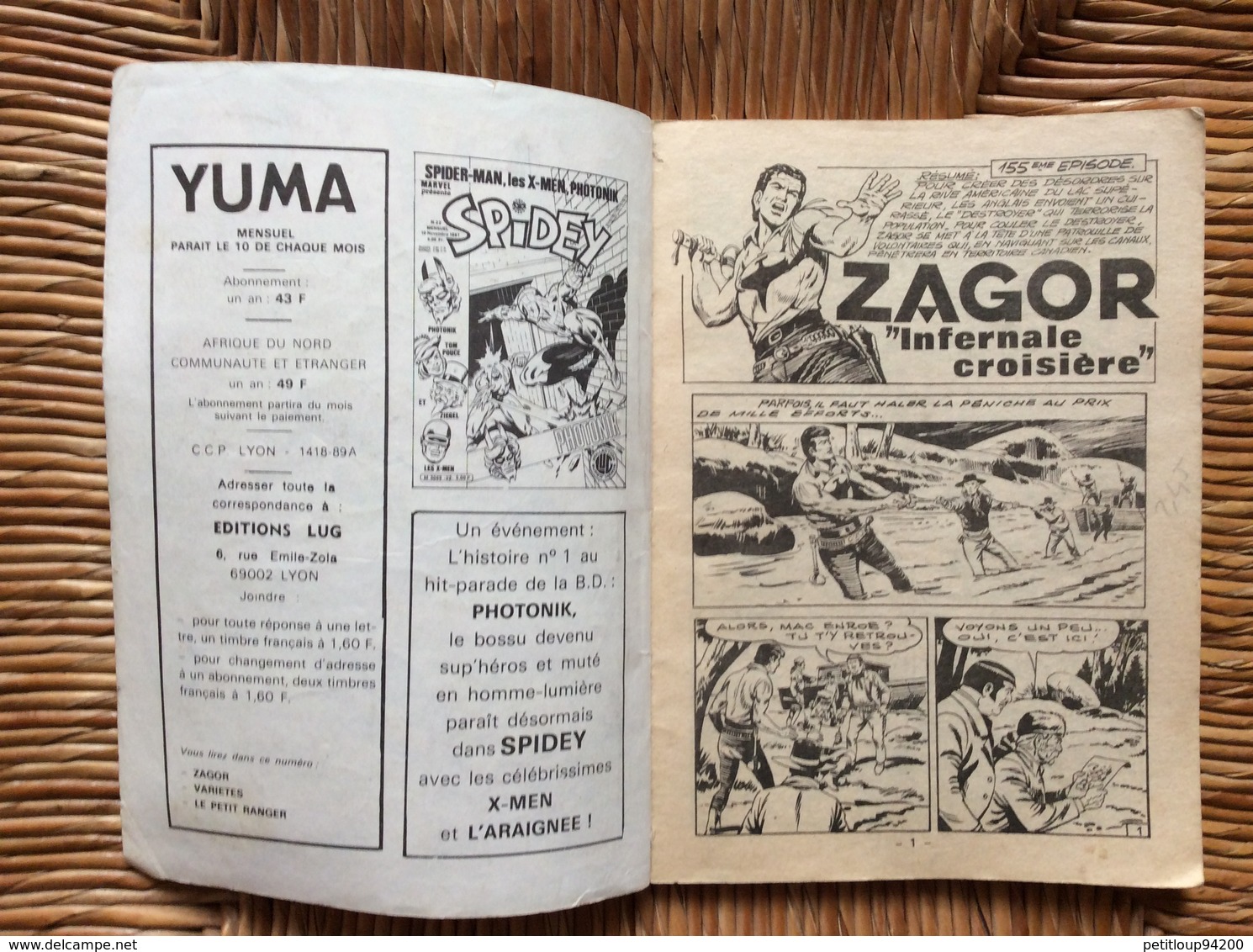 BANDE DESSINEE YUMA  No 229  ANNÉE 1981 - Yuma