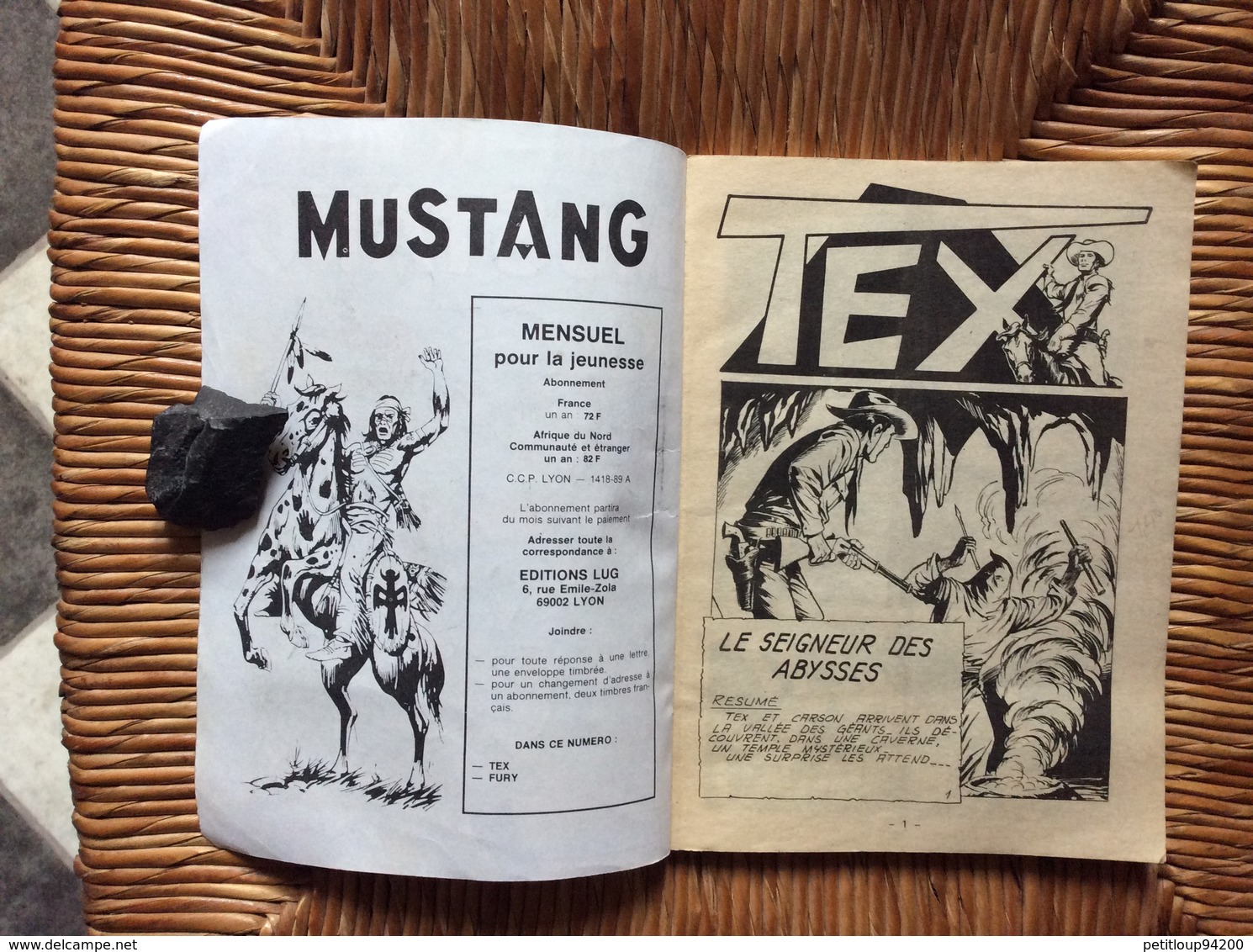 BANDE DESSINEE MUSTANG   No 106   ANNÉE 1985 - Mustang