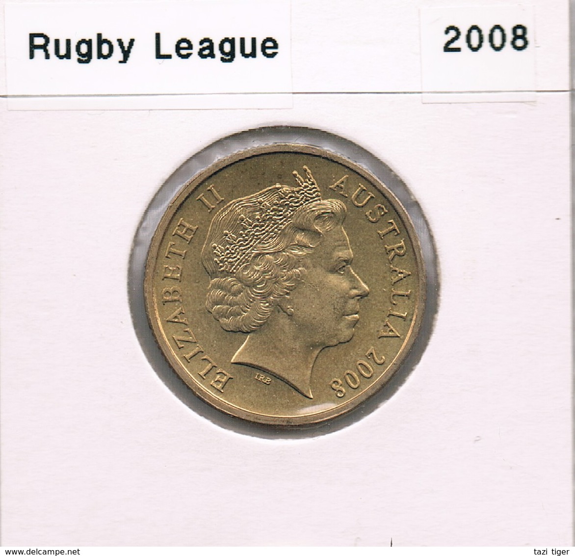 2008 • $1 • Centenary Of Rugby League • Uncirculated Coin In Acid Free Coin Holder - Altri & Non Classificati