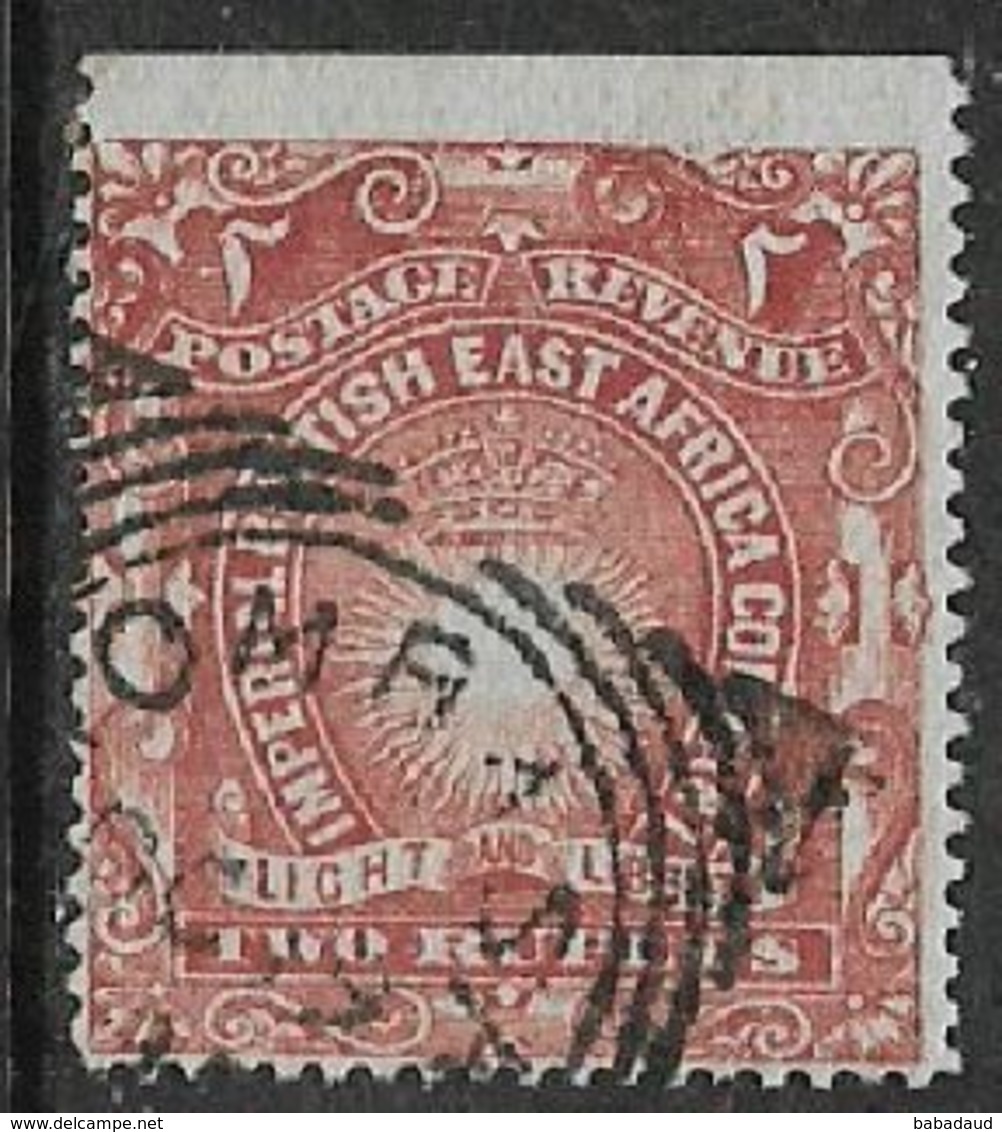 Imperial British East Africa Co., 1890 - 5, FOURNIER FORGERY, 2 Rupee, Used, Spurious Mombasa Sq.c.d.s. - British East Africa