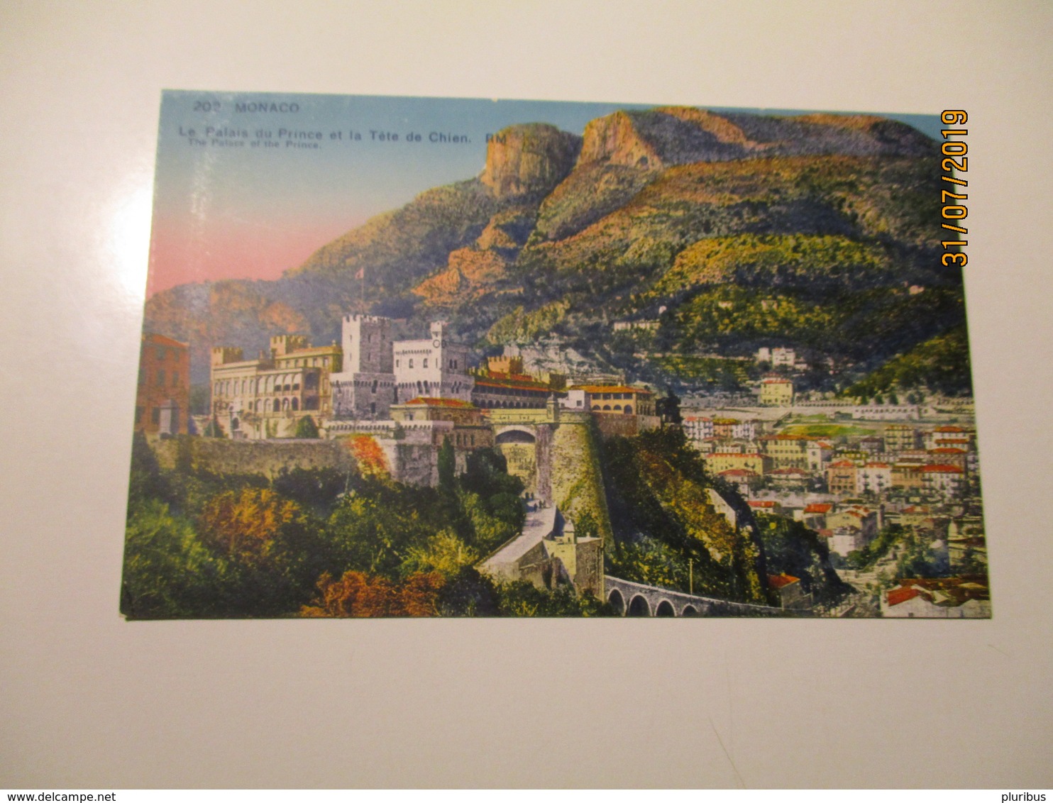 MONACO MONTE CARLO LA  PALAIS  OLD POSTCARD   ,0 - Hotels