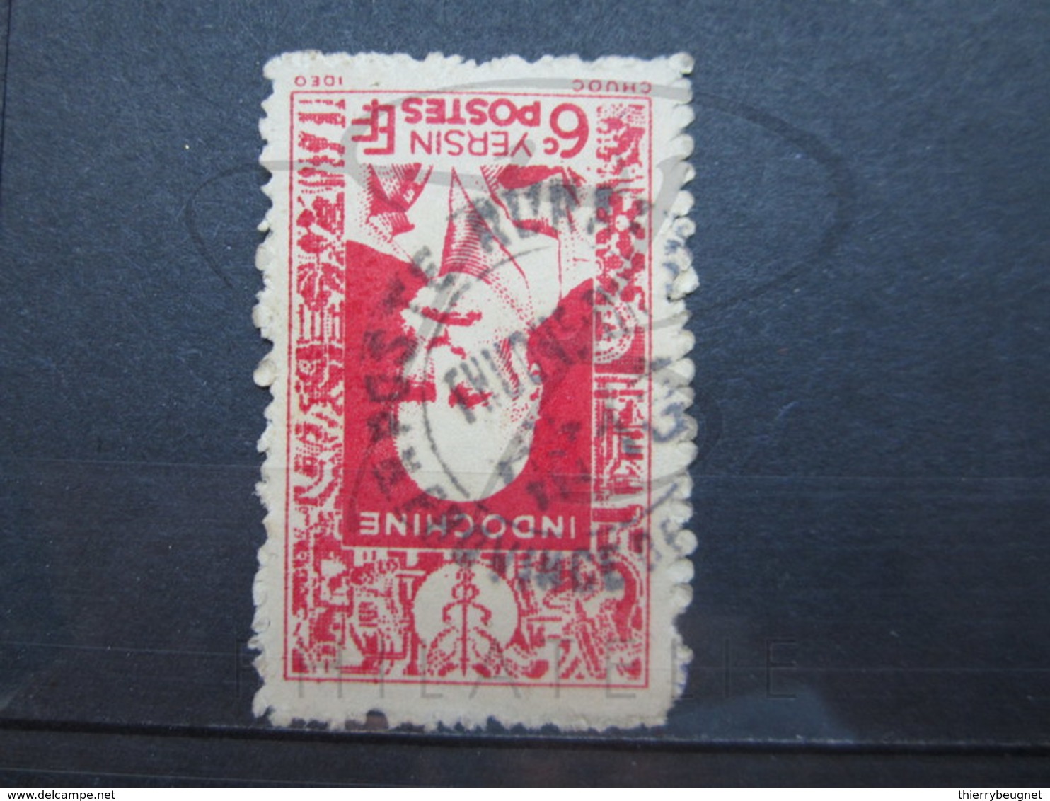 VEND BEAU TIMBRE D ' INDOCHINE N° 286 , OBLITERATION POSTE RURALE " THUONG-TIN " !!! - Used Stamps