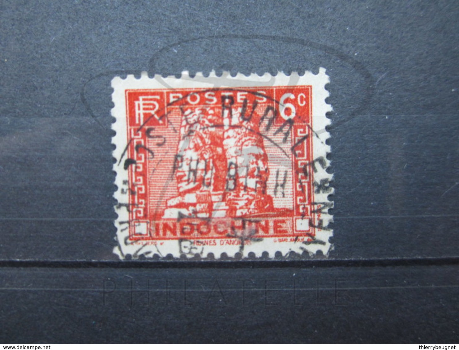 VEND BEAU TIMBRE D ' INDOCHINE N° 160 , OBLITERATION POSTE RURALE " PHU-BINH " !!! - Used Stamps