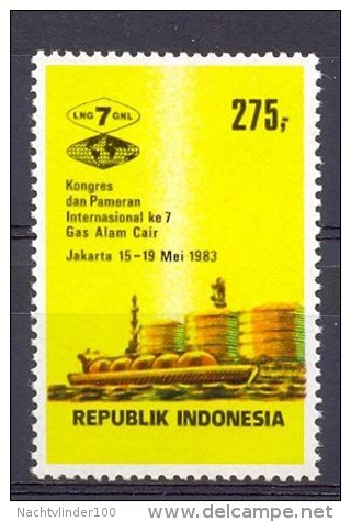 Mgm1147 VLOEIBAAR GAS INTERNATIONAL CONFERENCE AND EXHIBITION LIQUED GAS INDONESIË INDONESIA 1983 PF/MNH  VANAF1EURO - Gaz