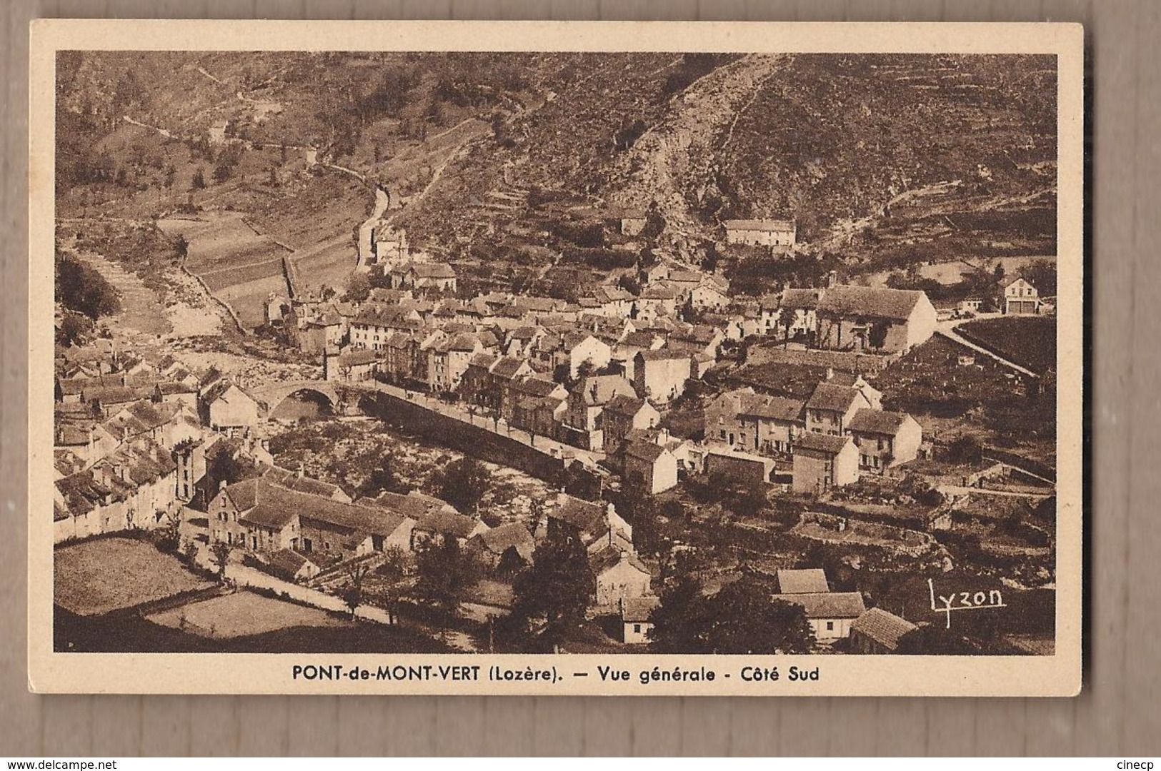 CPA 48 - PONT-DE-MONTVERT - Vue Générale - Côté Sud - TB PLAN D'ensemble Et De L'intérieur Village - Le Pont De Montvert