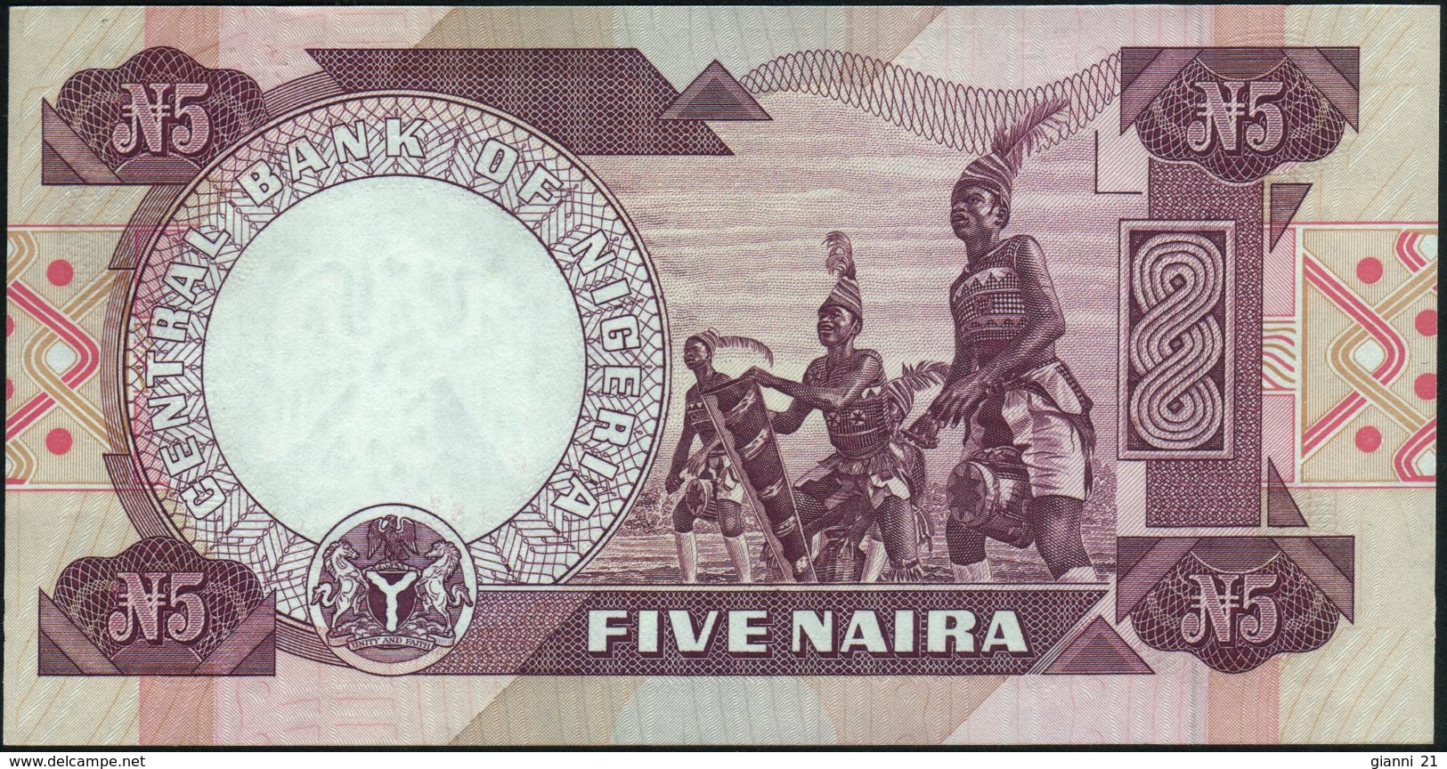 NIGERIA - 5 Naira 2005 {Signature 13} AU-UNC P.24 I - Nigeria
