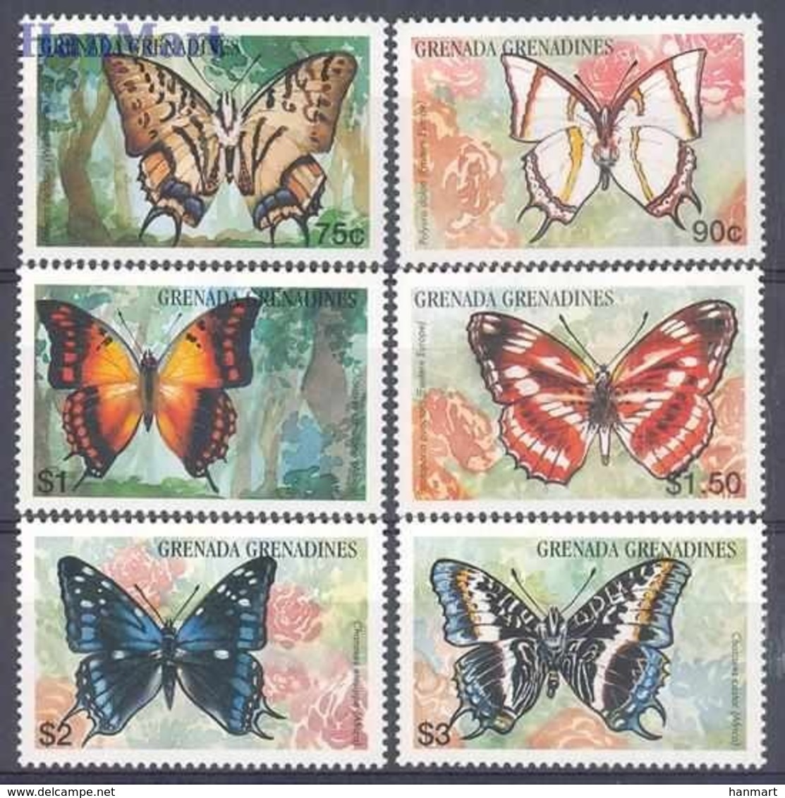 Grenada And Grenadines 1997 Mi 2545-2550 MNH ( ZS2 GGR2545-2550 ) - Farfalle