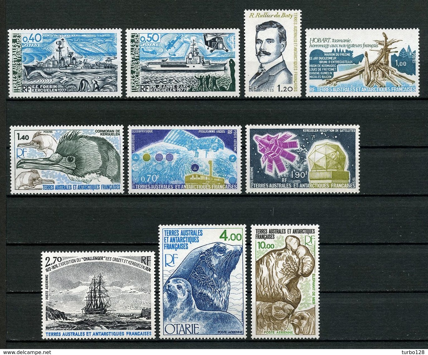 TAAF 1978 Année Complète N° 74/78 PA 51/55 ** Neufs MNH Superbes C 28,75 €  Full Year Jahrgang Ano Completo - Full Years