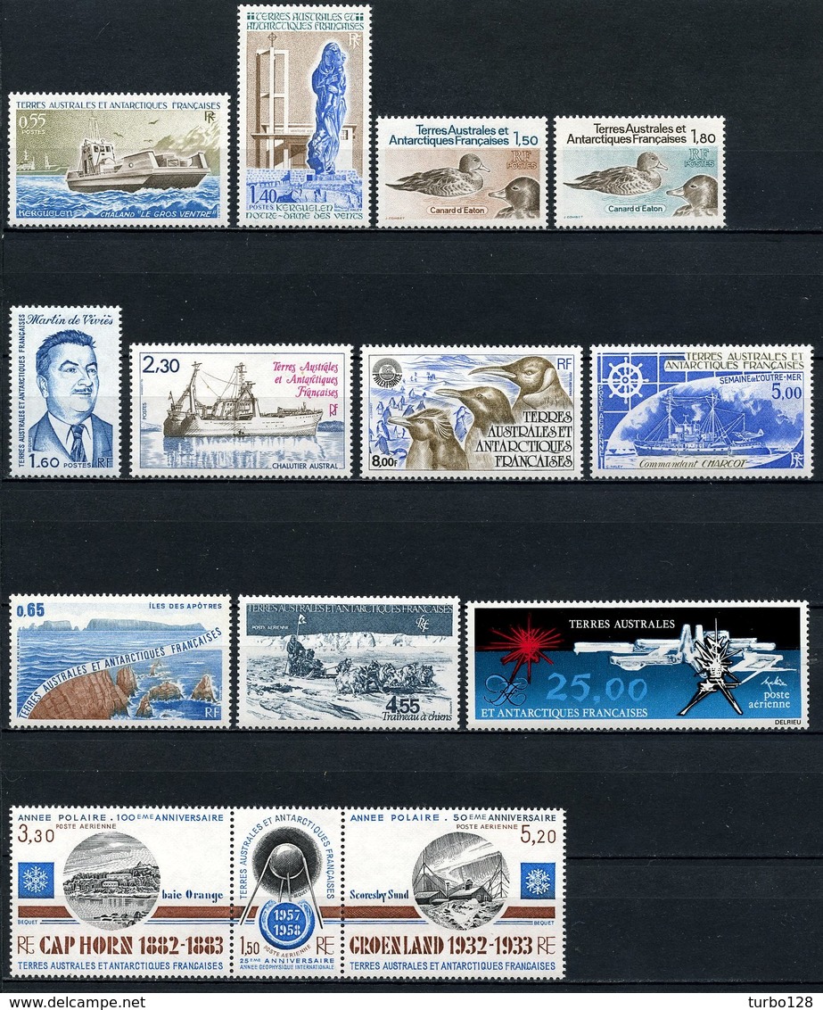 TAAF 1982 Année Complète N° 95/100 PA 71/78 ** Neufs MNH Superbes C 40,65 € Full Year Jahrgang Ano Completo - Komplette Jahrgänge