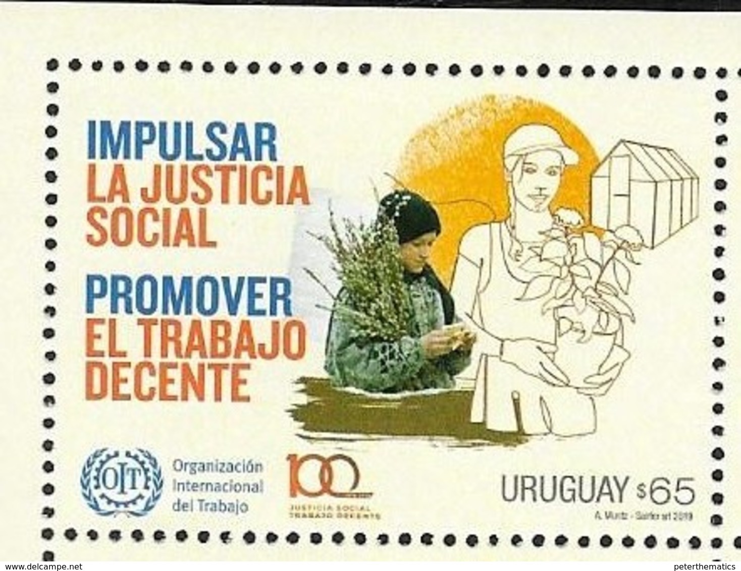 URUGUAY, 2019, MNH, SOCIAL JUSTICE, DECENT WORK,1v - Non Classés