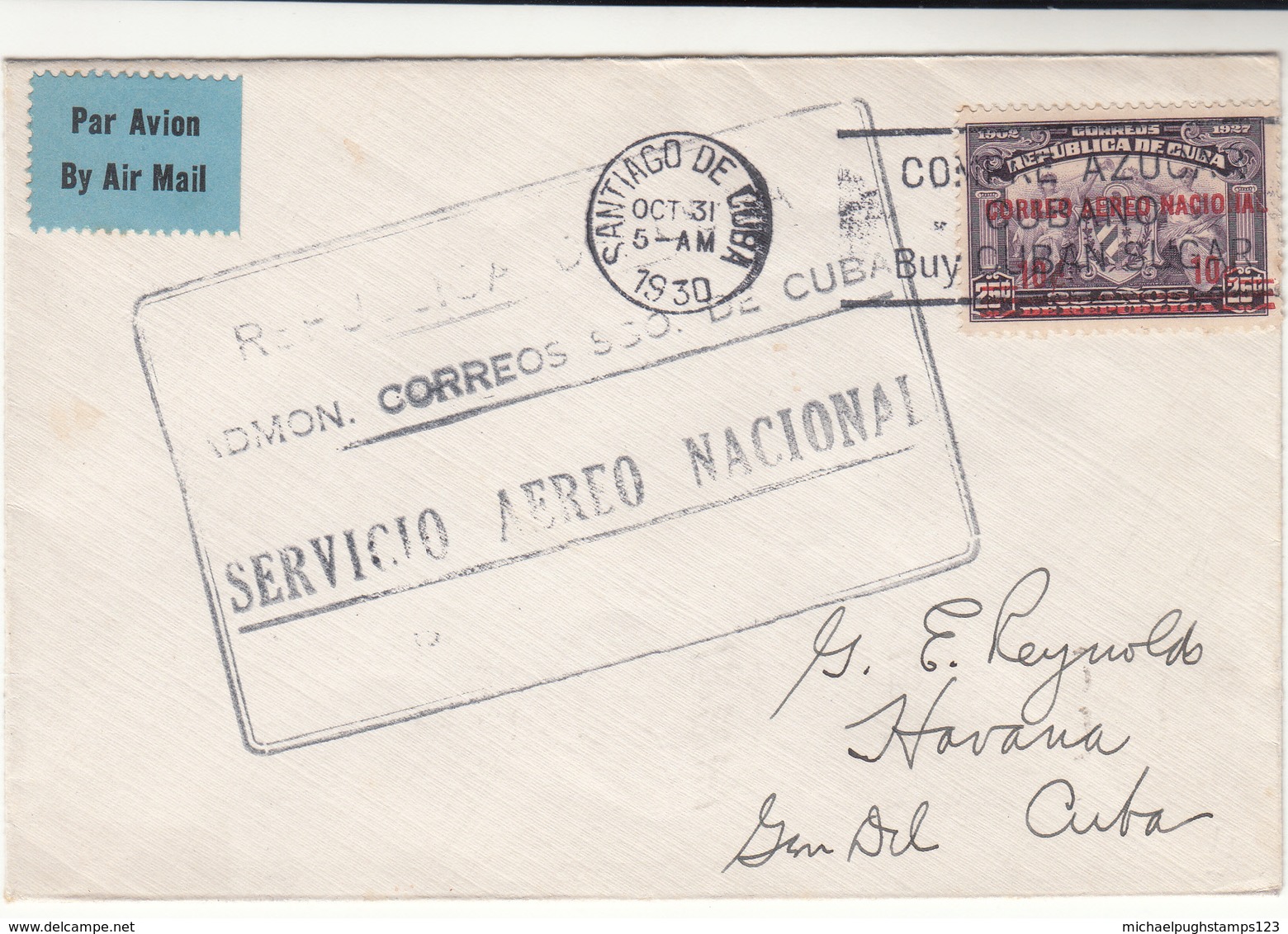 Cuba / Internal Airmails - Altri & Non Classificati