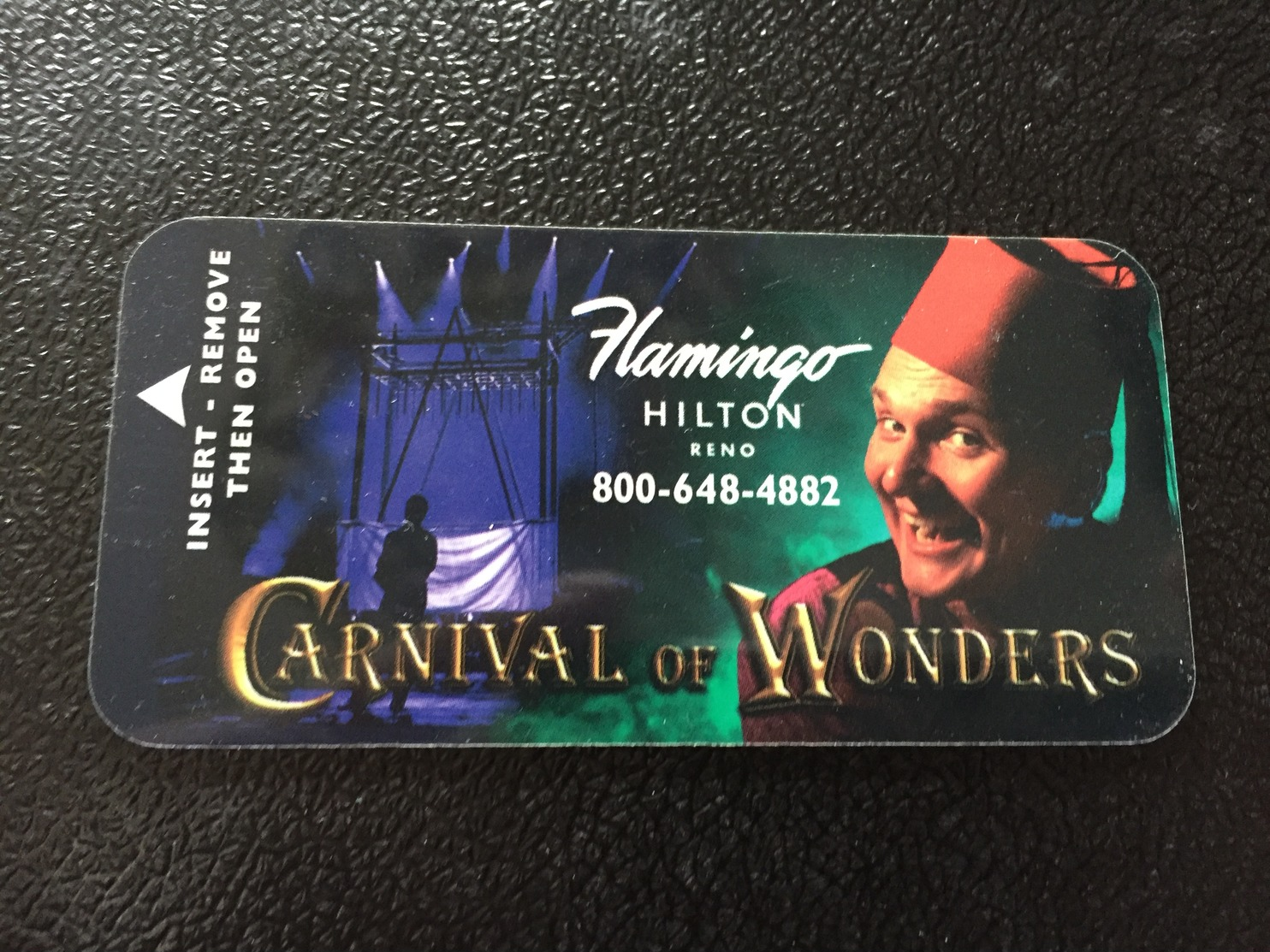 Hotelkarte Room Key Keycard Clef De Hotel Tarjeta Hotel FLAMINGO HILTON RENO Carnival Of Wonders - Ohne Zuordnung