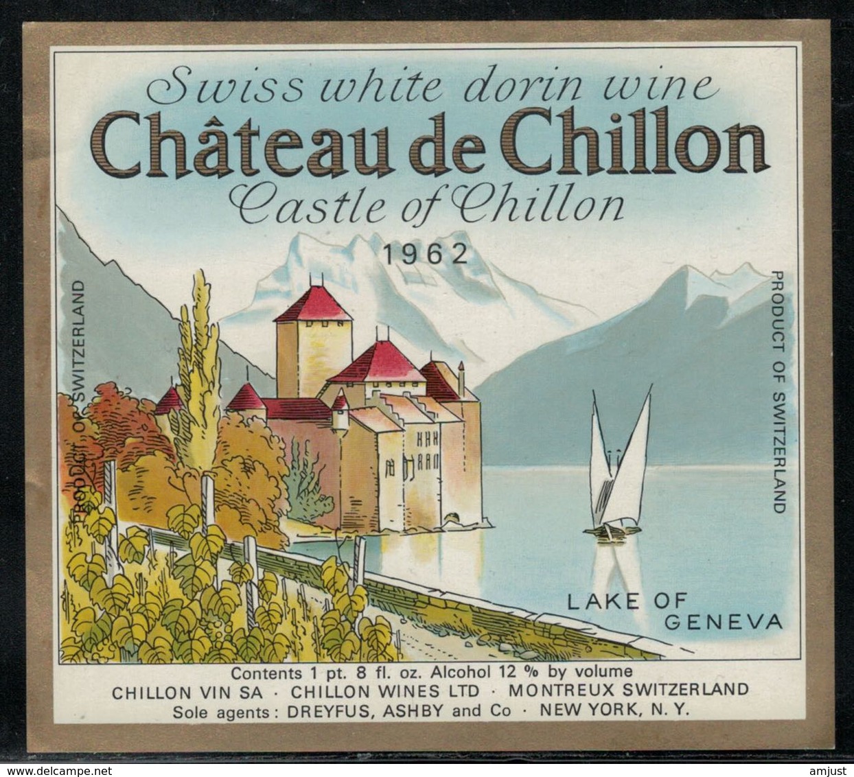 Etiquette De Vin // Réserve Du Château De Chillon - Castelli