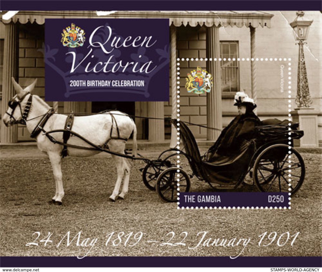 2019-05- GAMBIA-  QUEEN VICTORIA   1V    MNH** - Familles Royales
