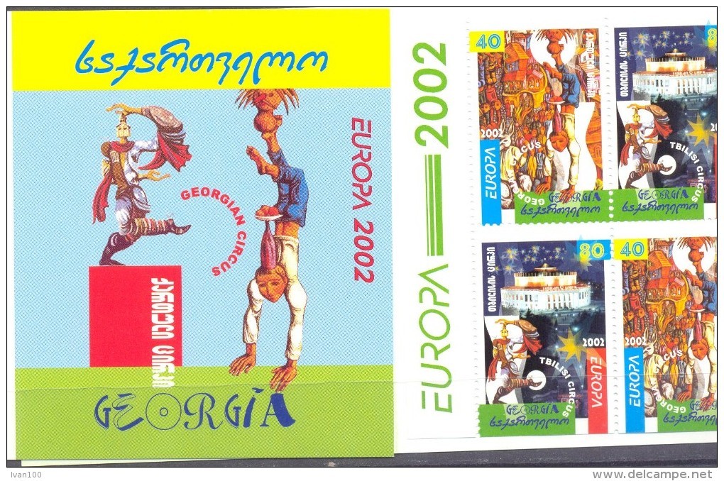 2002. Georgia, Europa 2002, Booklet Of 2 Sets, Mint/** - Georgia