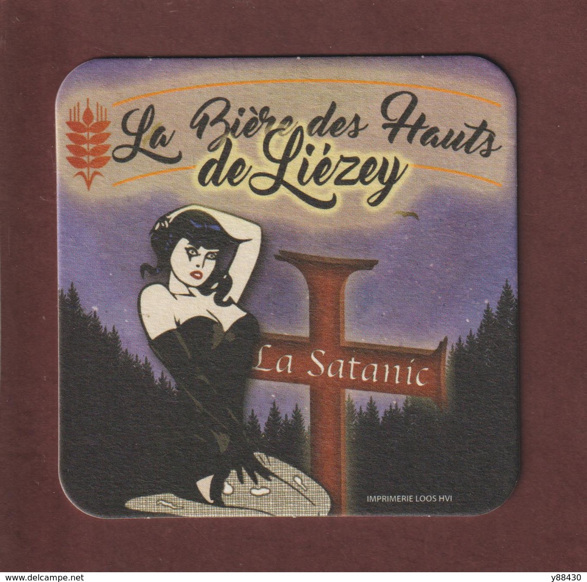 Sous  Bock De Bière - LA SATANIC - La Bière Artisanale Des Hauts De LIEZEY . Vosges - La Ferme De Liézey - Sous-bocks