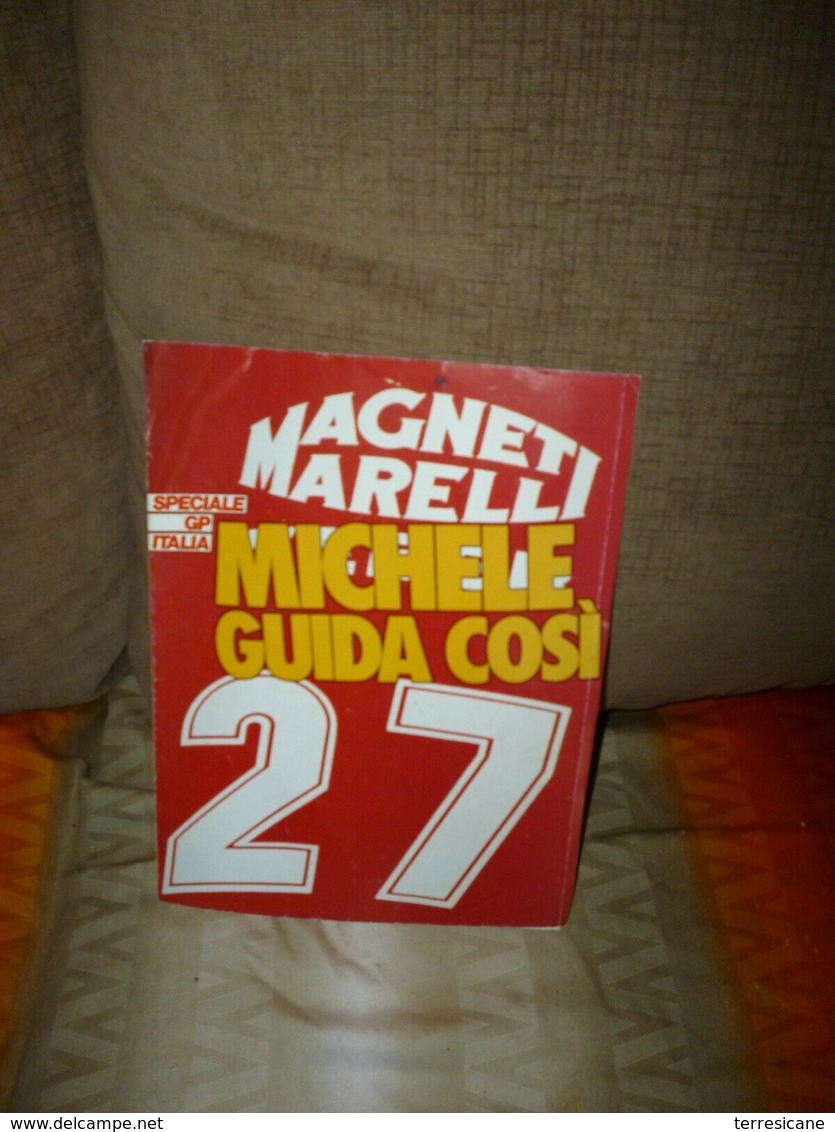 F1 POSTER GP ITALIA MONZA FERRARI MICHELE ALBORETO GUIDA COSI' 30X60 AUTOSPRINT B3 - Manifesti