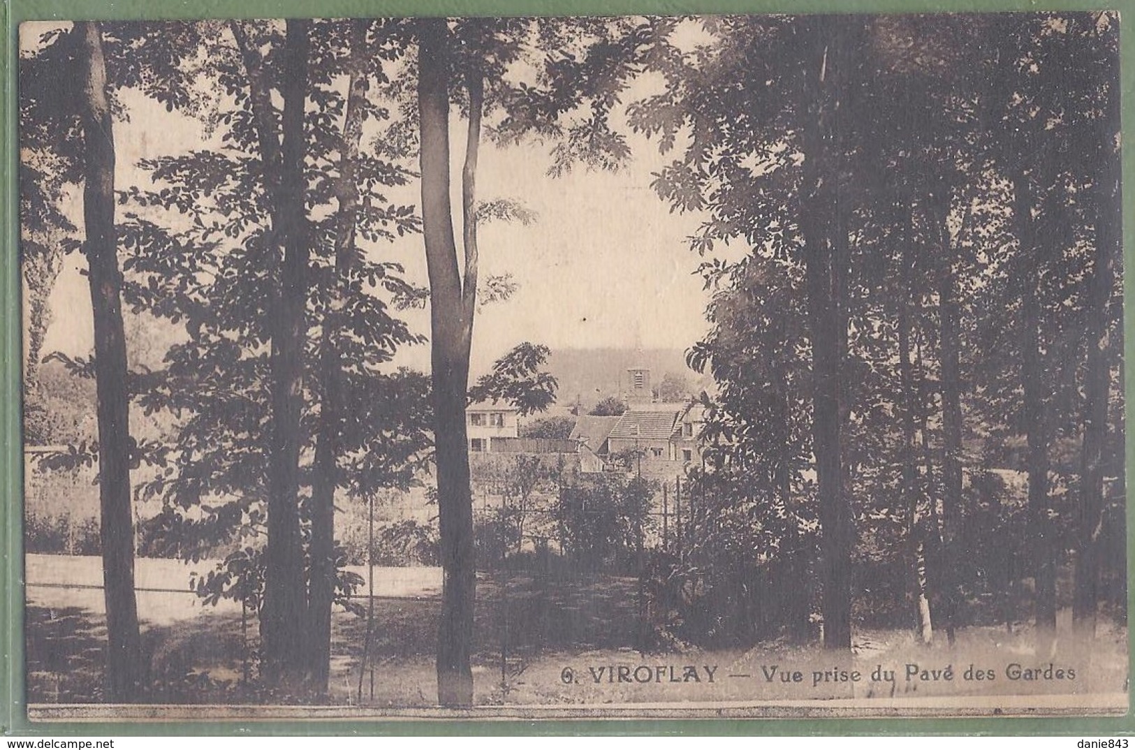 CPA Rare - YVELINES - VIROFLAY - VUE PRISE DU PAVÉ DES GARDES - F. David édition / 6 - Viroflay