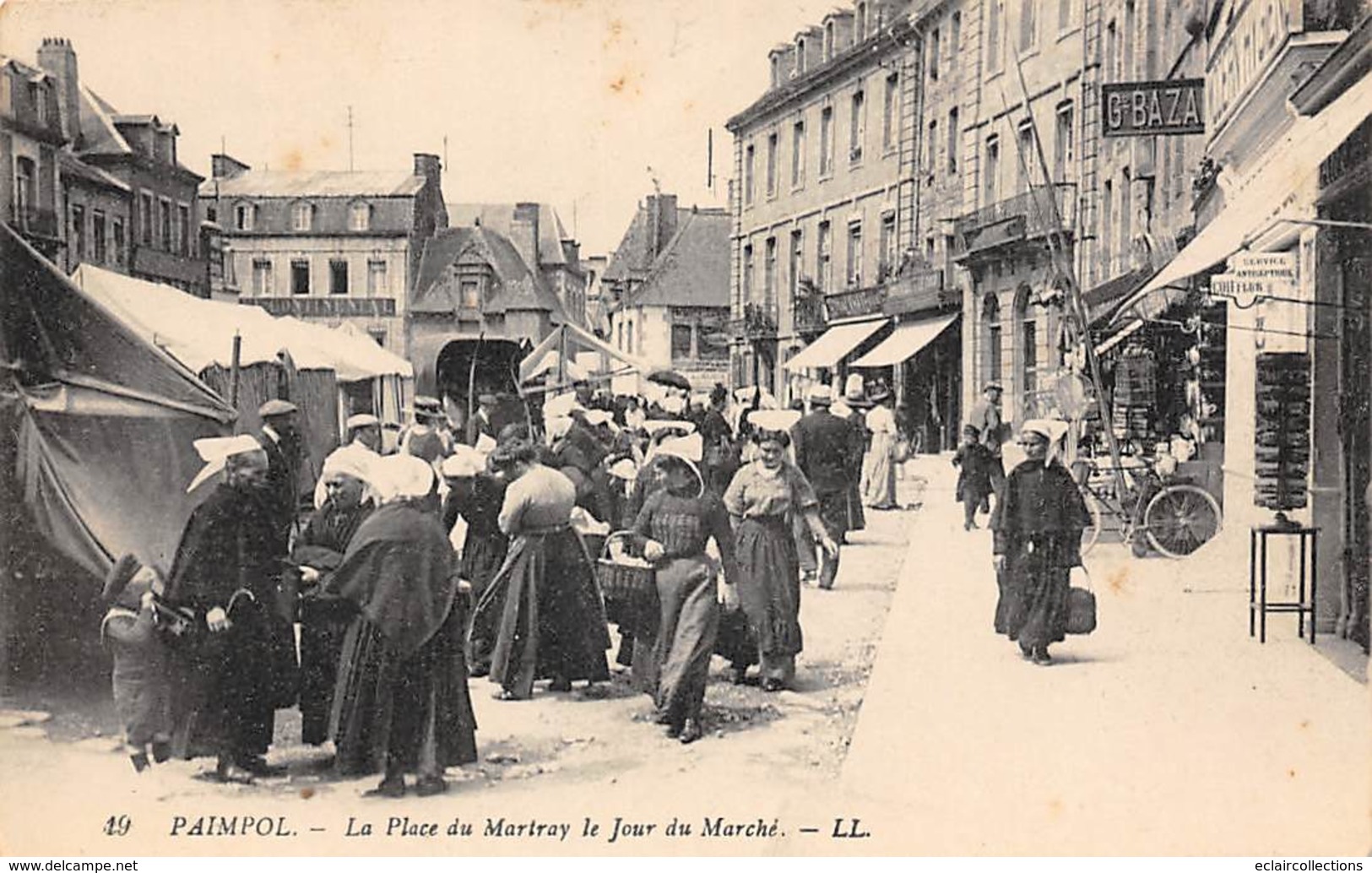 Paimpol       22        Place Du Martray. Jour De Marché        (voir Scan) - Paimpol