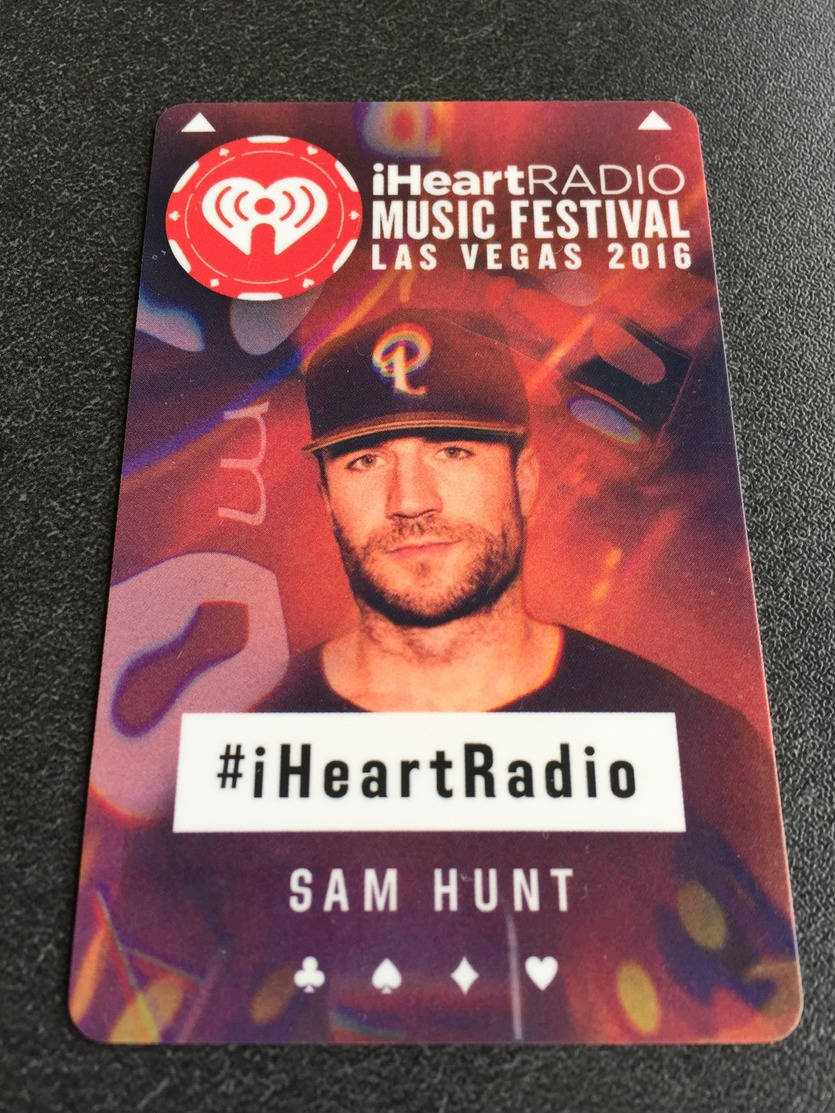 Hotelkarte Room Key Keycard Clef De Hotel Tarjeta Hotel  LAS VEGAS  NEW YORK NEW YORK I HEART RADIO 2016 SAM HUNT - Ohne Zuordnung