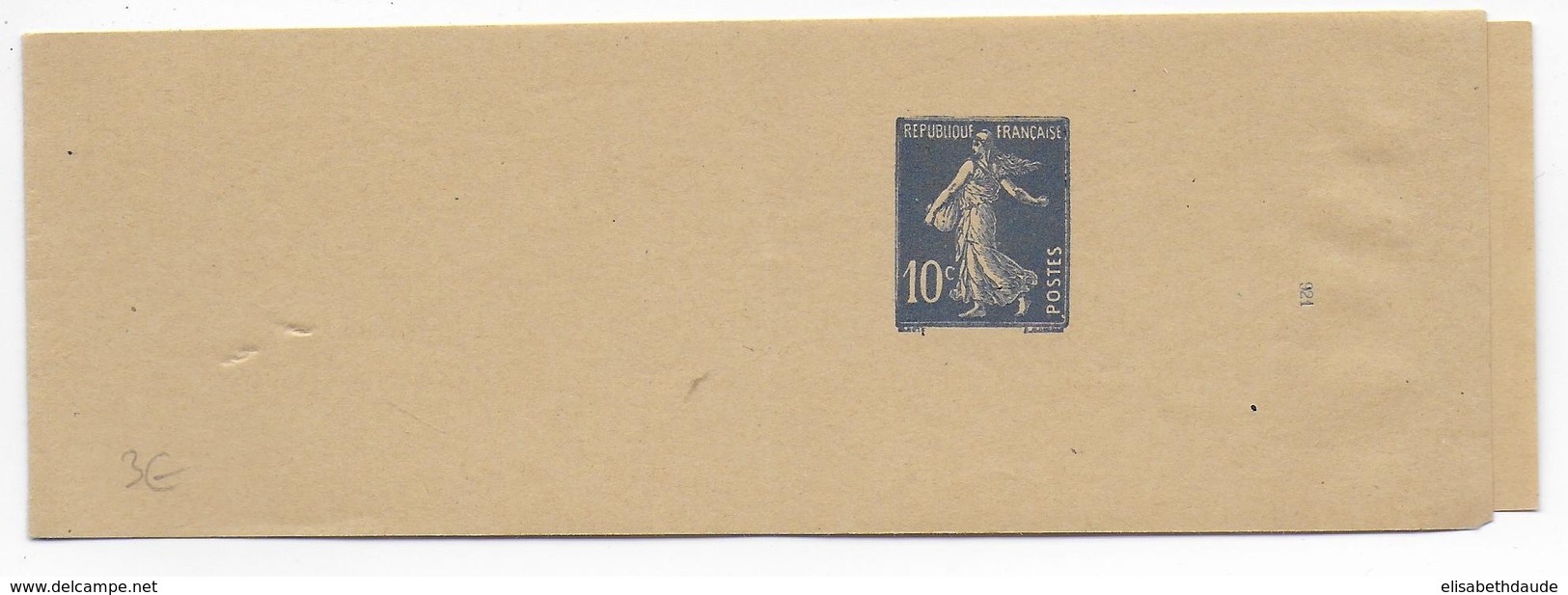 1937 - SEMEUSE - BANDE JOURNAL ENTIER 10c DATE 921 NEUVE - Striscie Per Giornali