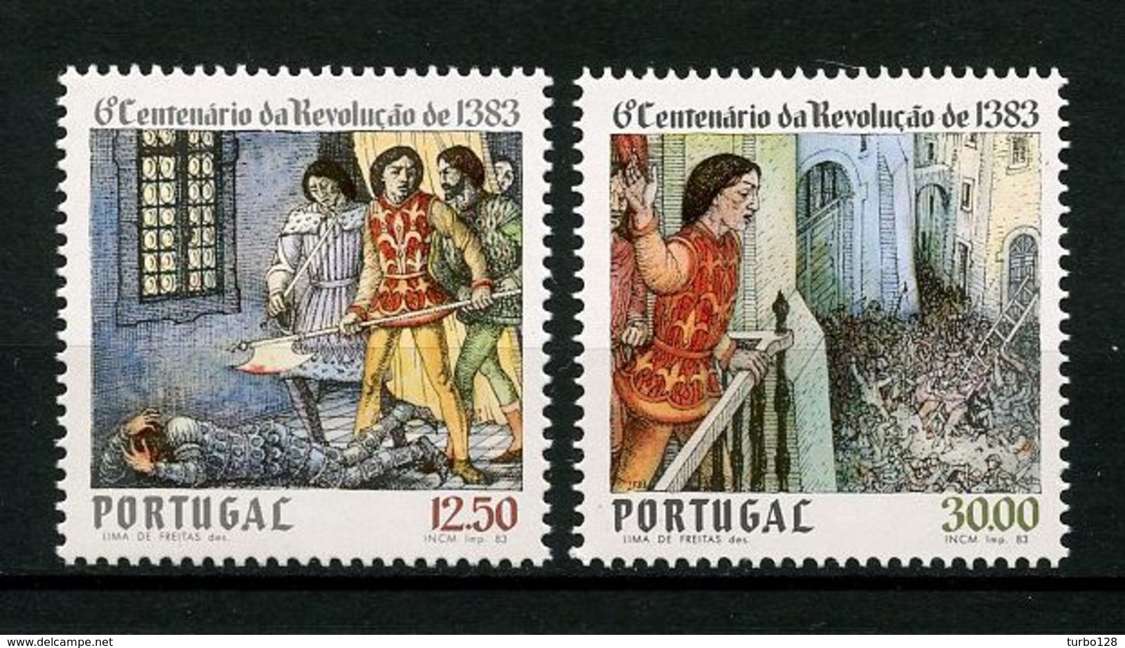 PORTUGAL 1983  N° 1588/1589 ** Neufs  MNH Superbes C 4,50 € Révolution Assassinat De Joâo Andeiro Histoire - Neufs