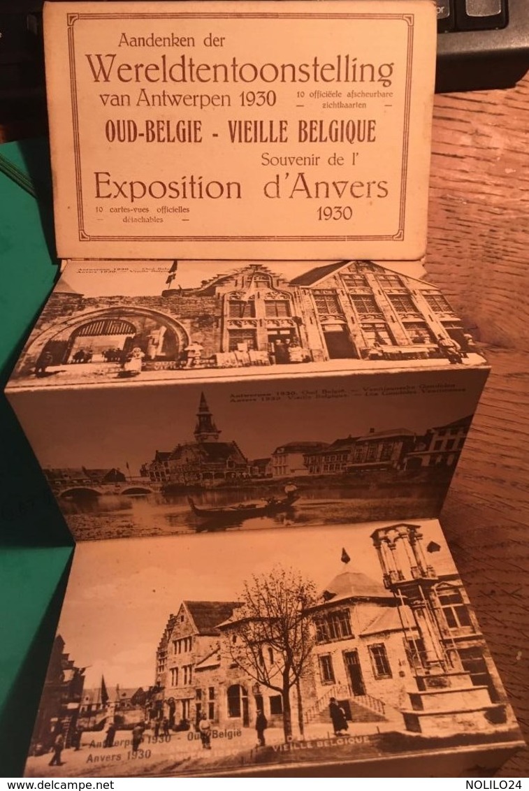 10 CPA, Vues, EXPOSITION D'ANVERS 1930, Oud Belgie, Vieille Belgique, édition M Polié - Expositions