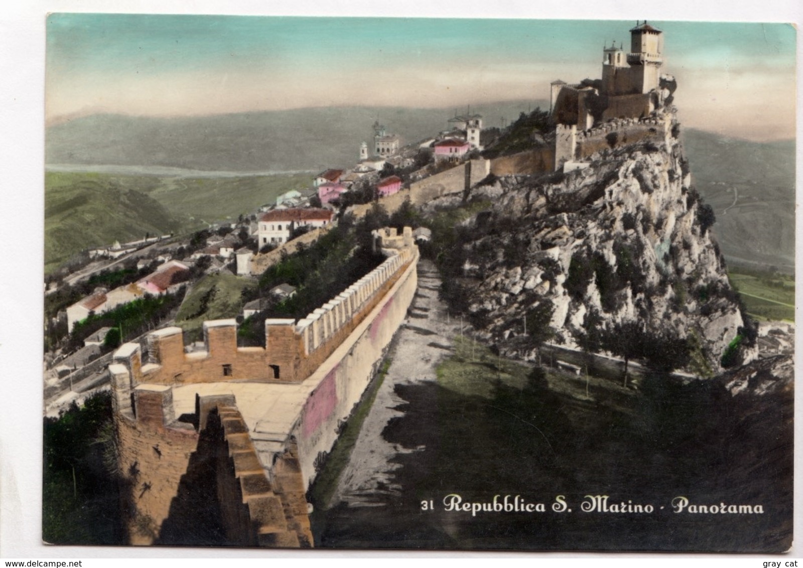 Repubblica S. Marino, Panorama, 1957 Used Postcard [23330] - San Marino
