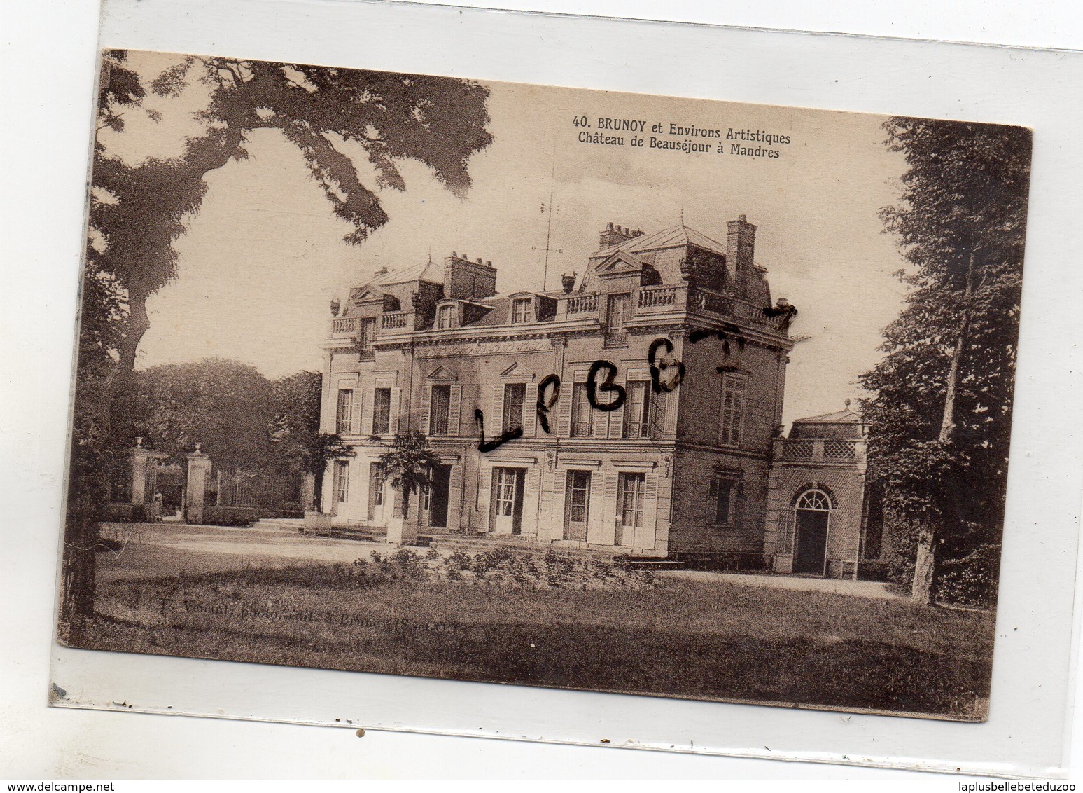 CPA - 91 - BRUNOY - Château De Beauséjour à MANDRES - Pas Courante - Brunoy