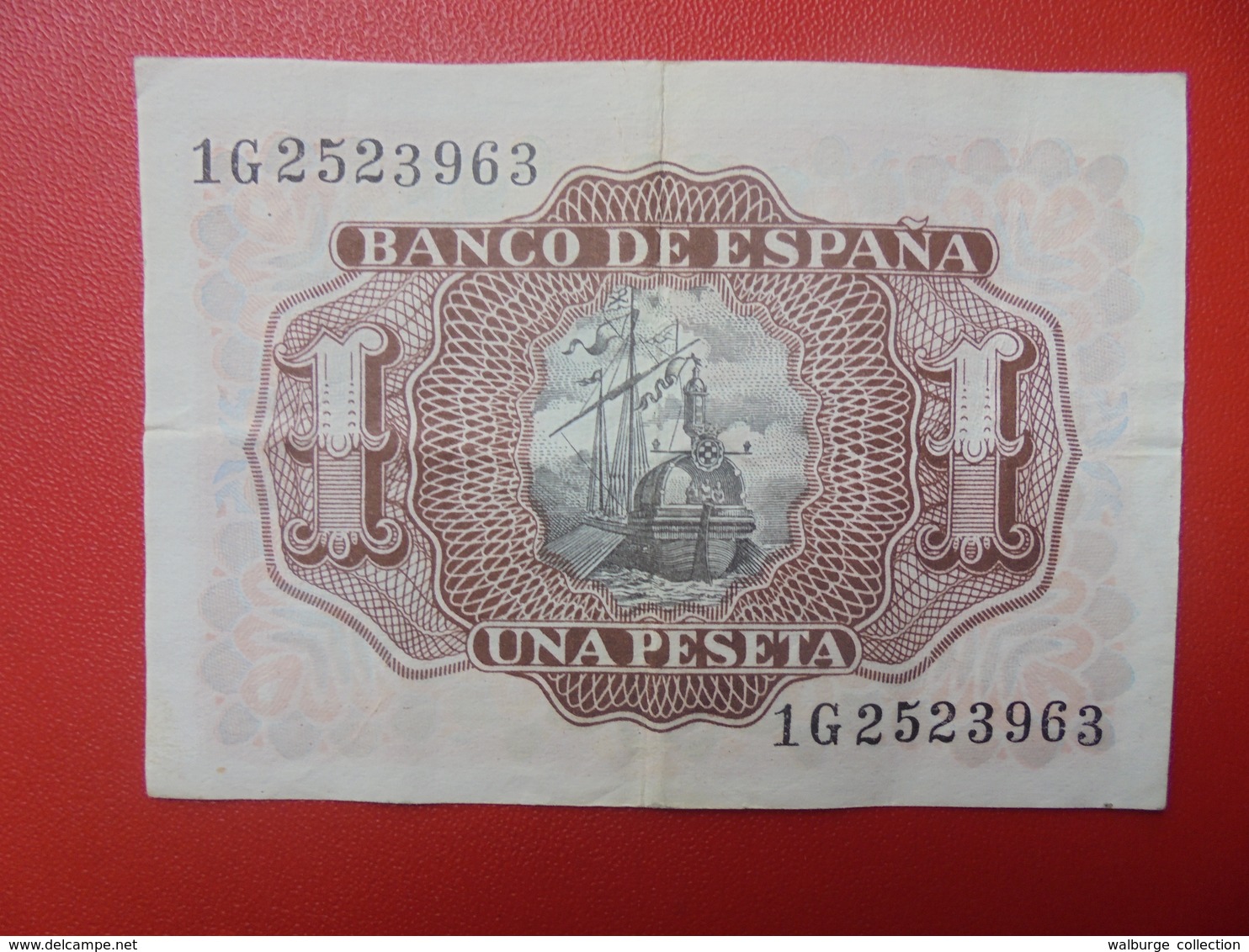 ESPAGNE 1 PESETA 1953 CIRCULER (B.5) - 1-2 Pesetas