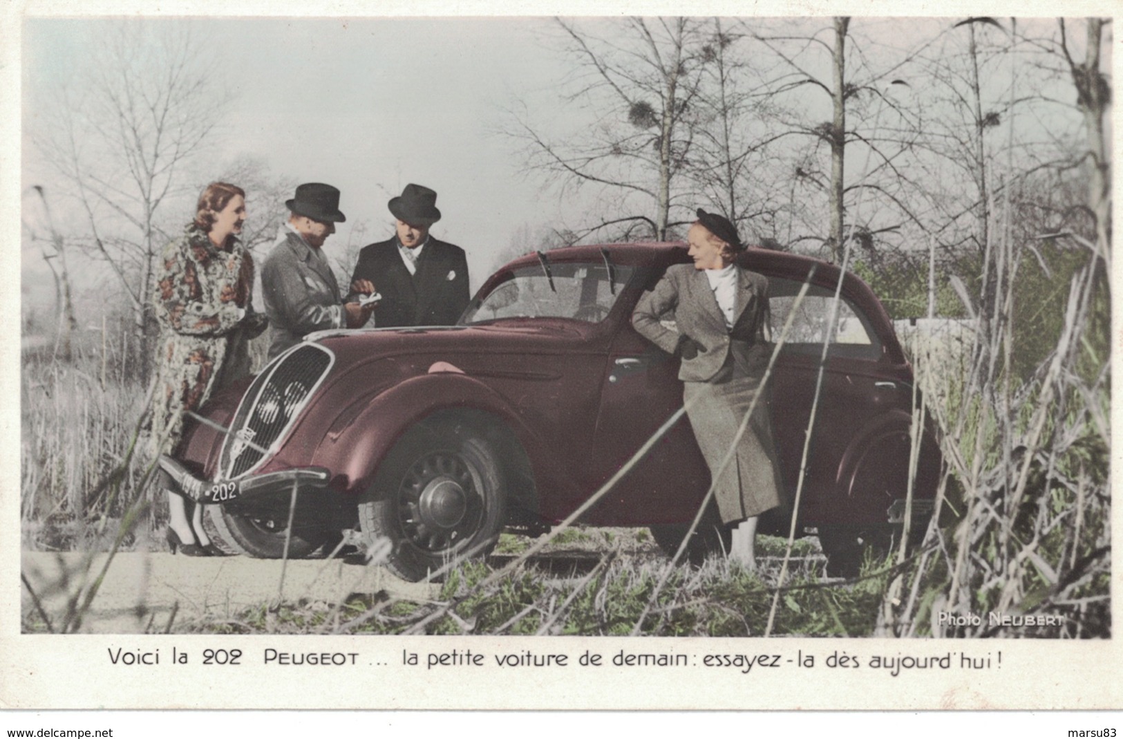 Peugeot 202 (1938) - Photo Neubert- - Voitures De Tourisme