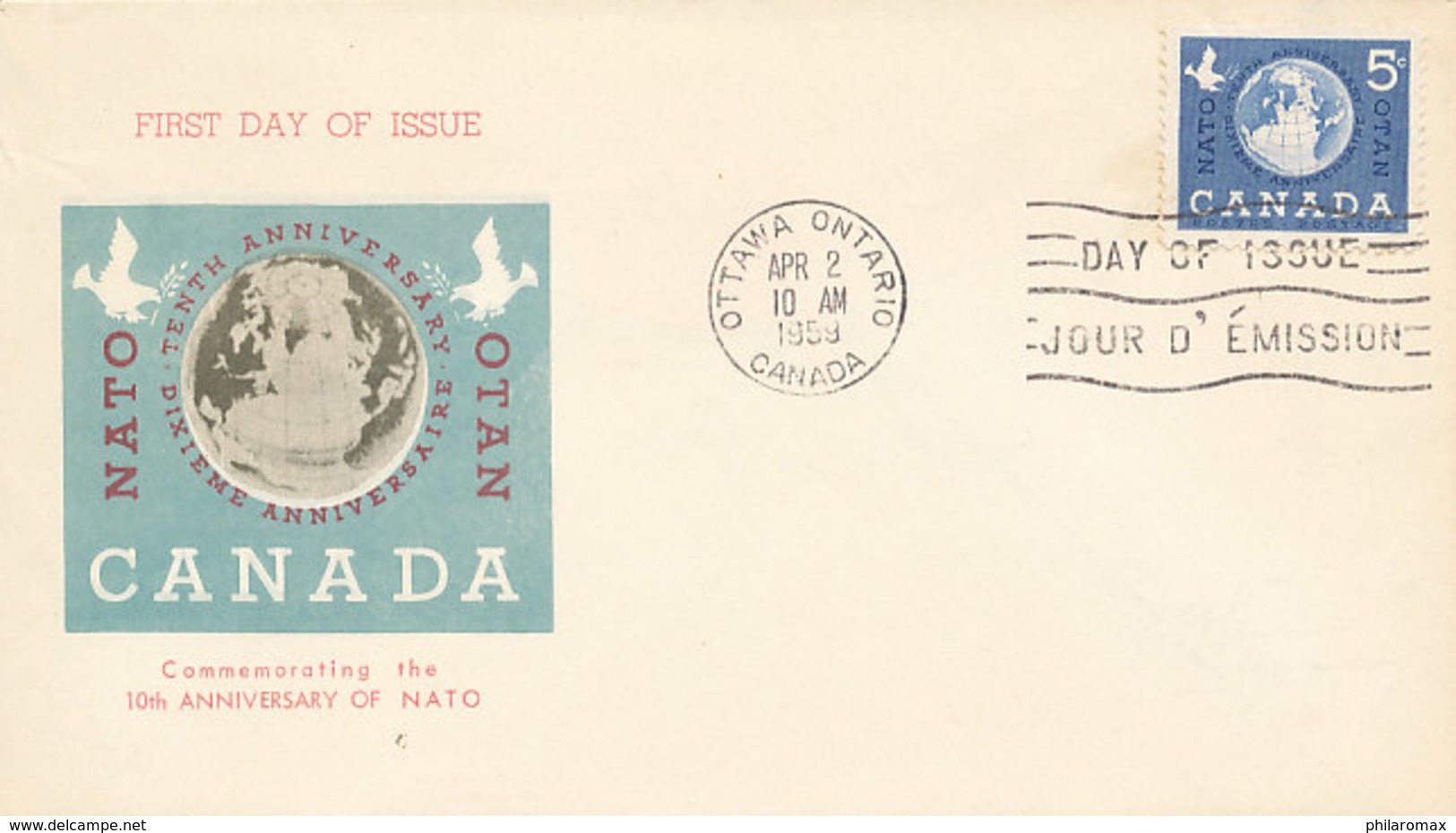 DC-1948 FDC CANADA 1959 - NATO OTAN - NATO