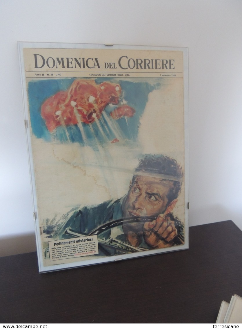 DOMENICA DEL CORRIERE 1963 WALTER MOLINO UFO VERNON SERVIZIO SU EUGENIO SIRACUSA B3 - Premières éditions