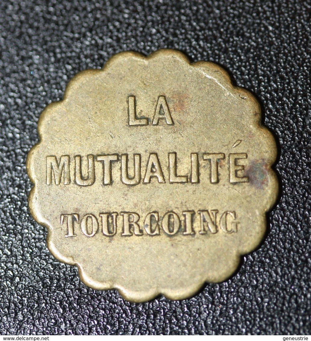 Jeton De Nécessité De Pain - Boulangerie "Ménage / La Mutualité - Tourcoing" Près Lille, Roubaix (Nord) - Monetary / Of Necessity