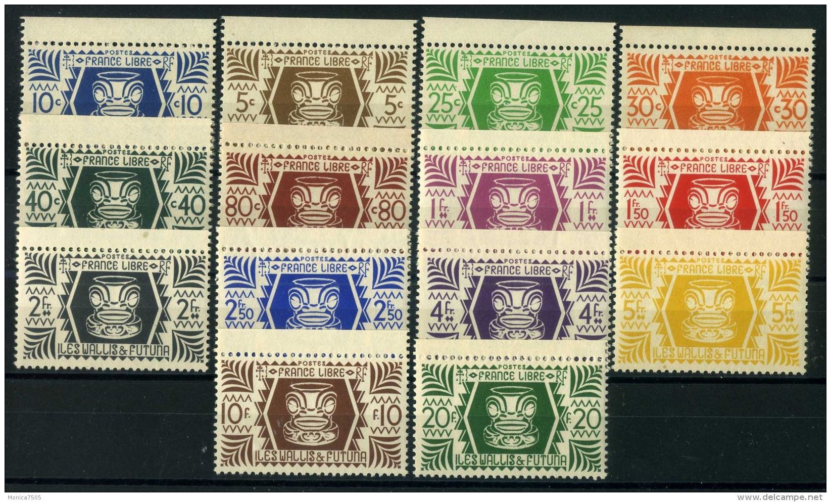 WALIS ET FUTUNAS  (  POSTE  ) : Y&amp;T N°  133/146  TIMBRES  NEUFS  SANS  TRACE  DE  CHARNIERE , A  VOIR . - Neufs