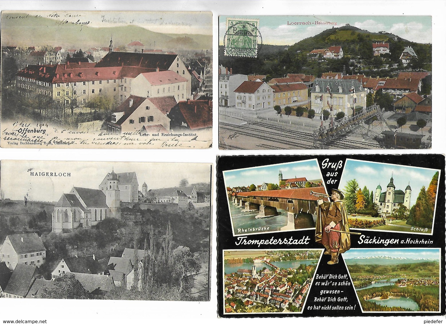 ALLEMAGNE - Lot De 20 Cartes Postales Diverses Du Bade Wurtemberg. Toutes Scannées - 5 - 99 Cartes