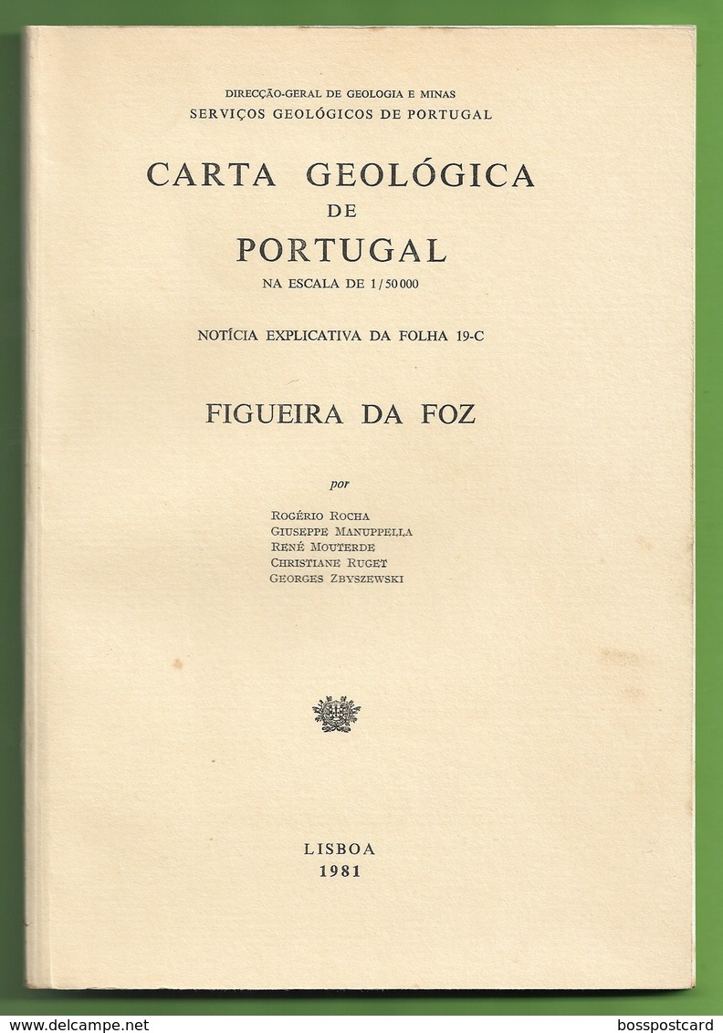 Figueira Da Foz - Carta Geológica De Portugal + Mapa. Coimbra. - Cartes Géographiques