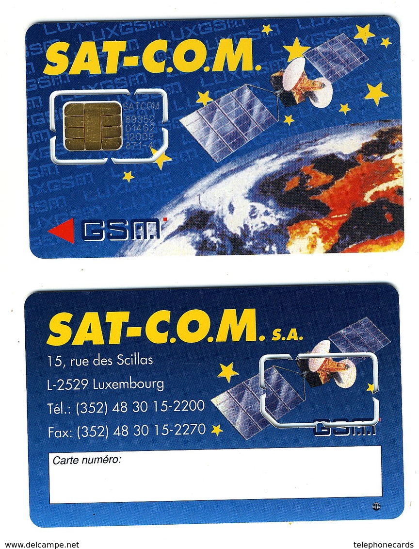 Very Early GSM SIM Carte Avec Puce Plug-in___LUXEMBOURG___look At Chip Modul !! - Luxembourg