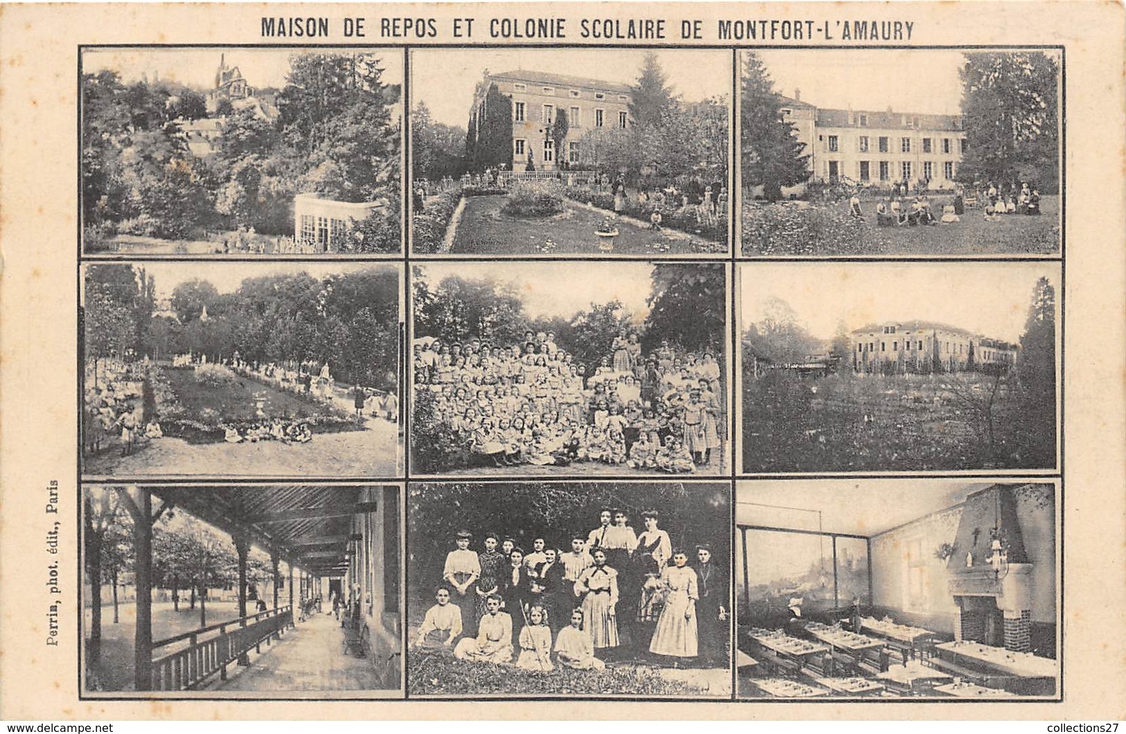 78-MONTFORT-L'AMAURY- MAISON DE REPOS ET COLONIE SCOLAIRE DE MONTFORT , MULTIVUES - Montfort L'Amaury