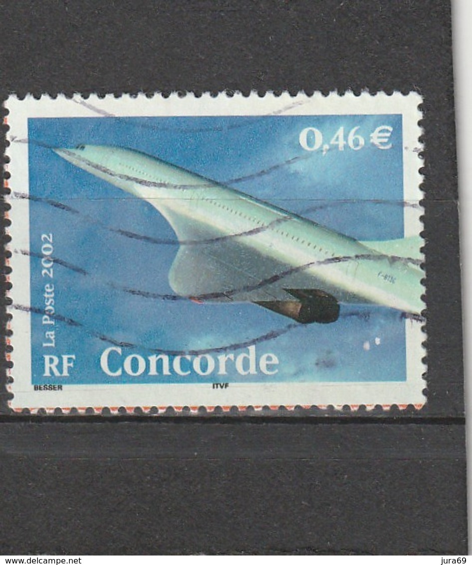 France Oblitéré  2002   N°  3471    Le Siècle Au Fil Du Timbre.  Concorde - Oblitérés