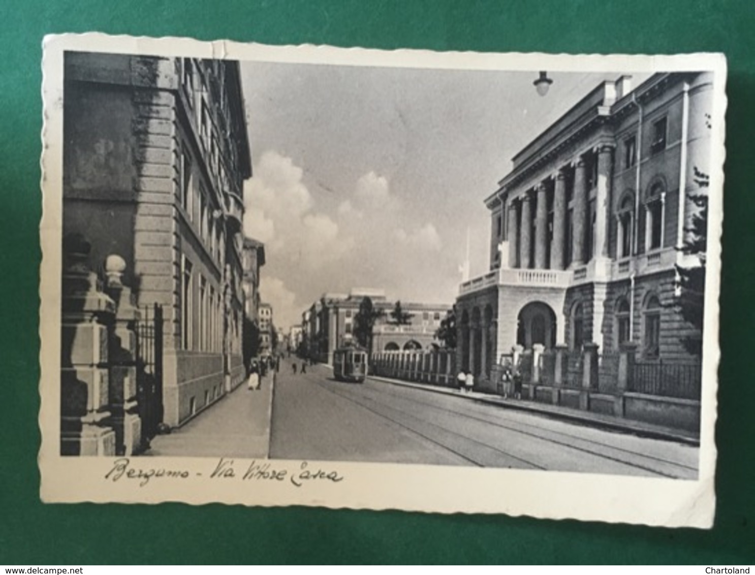 Cartolina Bergamo - Via Vittore Tasca - 1940 - Bergamo