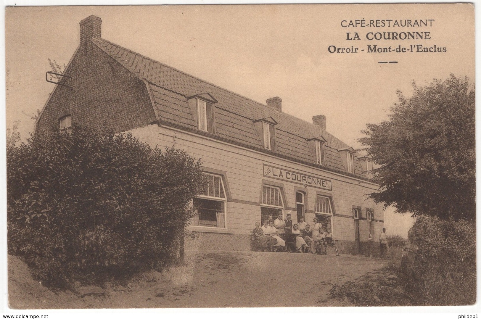 CP-JEN: Orroir Mont-de-l'Enclus Café-Restaurant La Couronne. - Autres & Non Classés