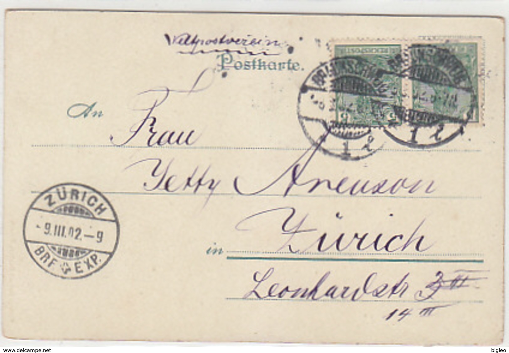 Gruss Von Der Eisenbahn - Litho - 1902       (A-104-160819) - Gruss Aus.../ Grüsse Aus...