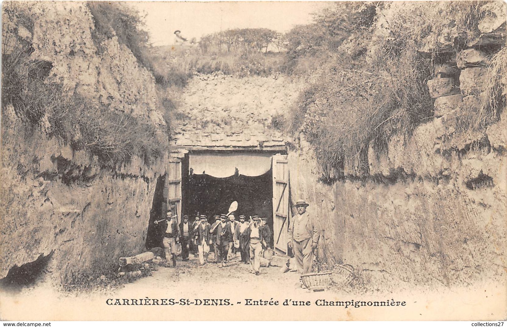 78-CARRIERES- ENTREE D'UNE CHAMPIGNONNIERE - Carrières-sur-Seine