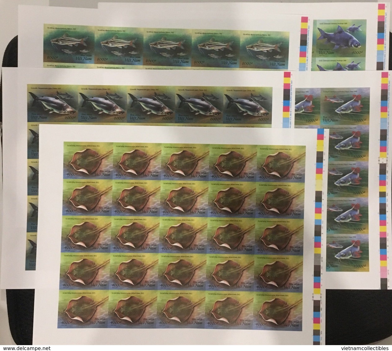 Viet Nam Vietnam Booklet With 10 4000 Dong MNH Perf Stamps Issued On 1st Of Aug 2019 : Fish  / Type 1 - Sent By FDC - Viêt-Nam