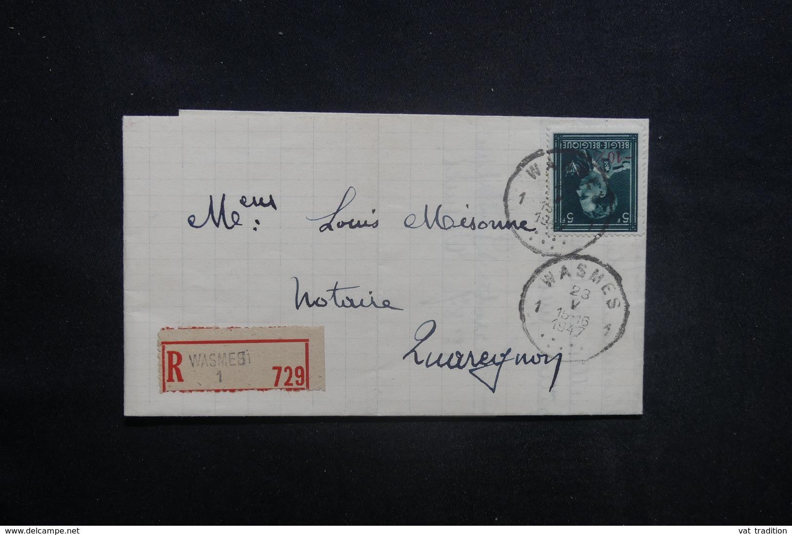 BELGIQUE - Lettre En Recommandé De Wasmes En 1947 - L 36866 - Storia Postale