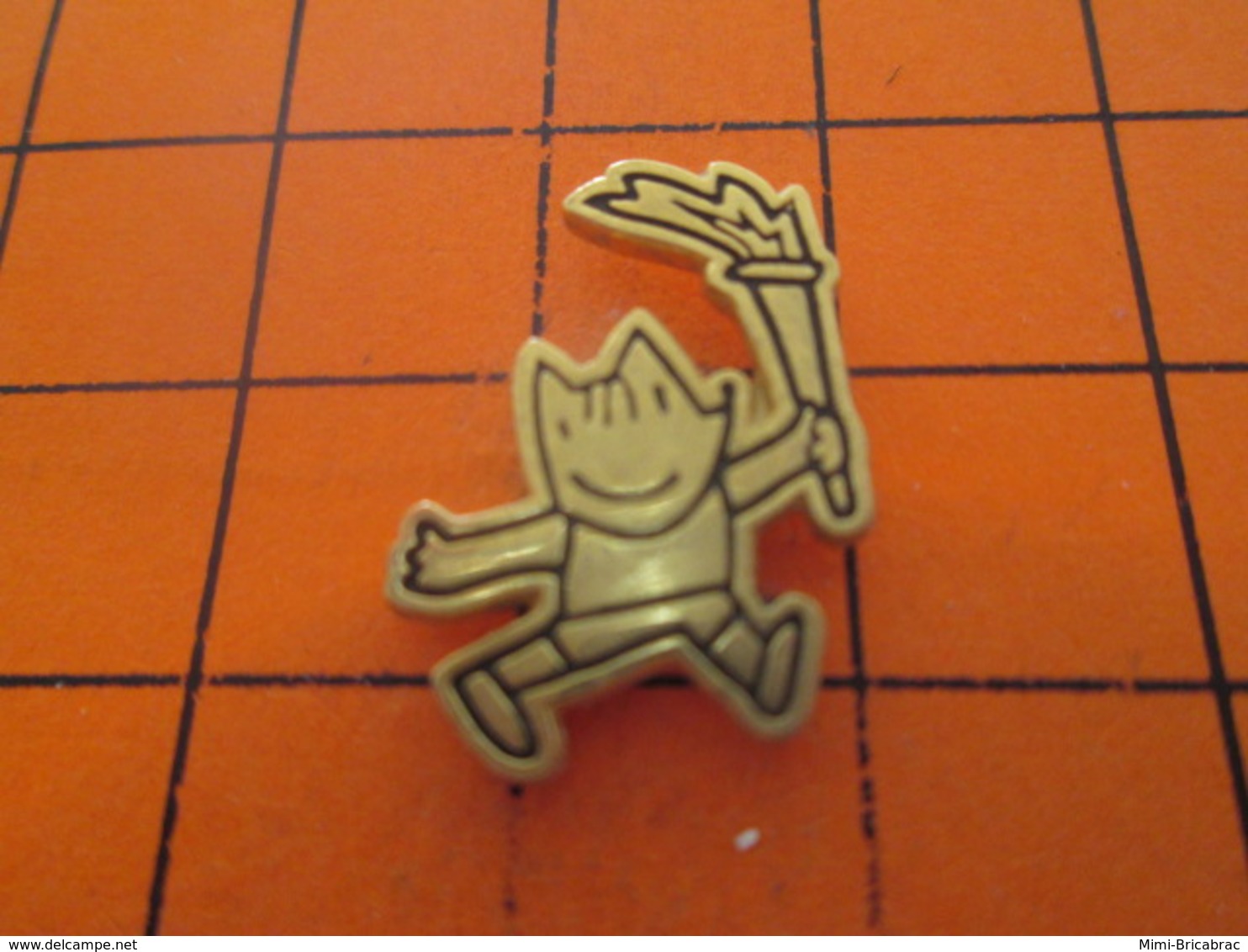 1518a PIN'S PINS / Rare Et De Belle Qualité ! / Thème JEUX OLYMPIQUES / BARCELONA 1992 MASCOTTE INCENDIAIRE OFFICIEL - Jeux Olympiques