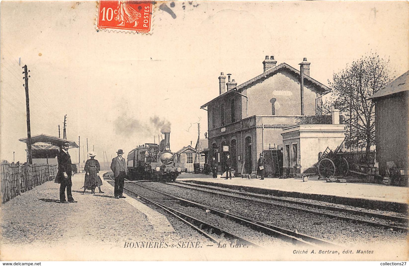 78-BONNIERES-SUR-SEINE- LA GARE - Bonnieres Sur Seine