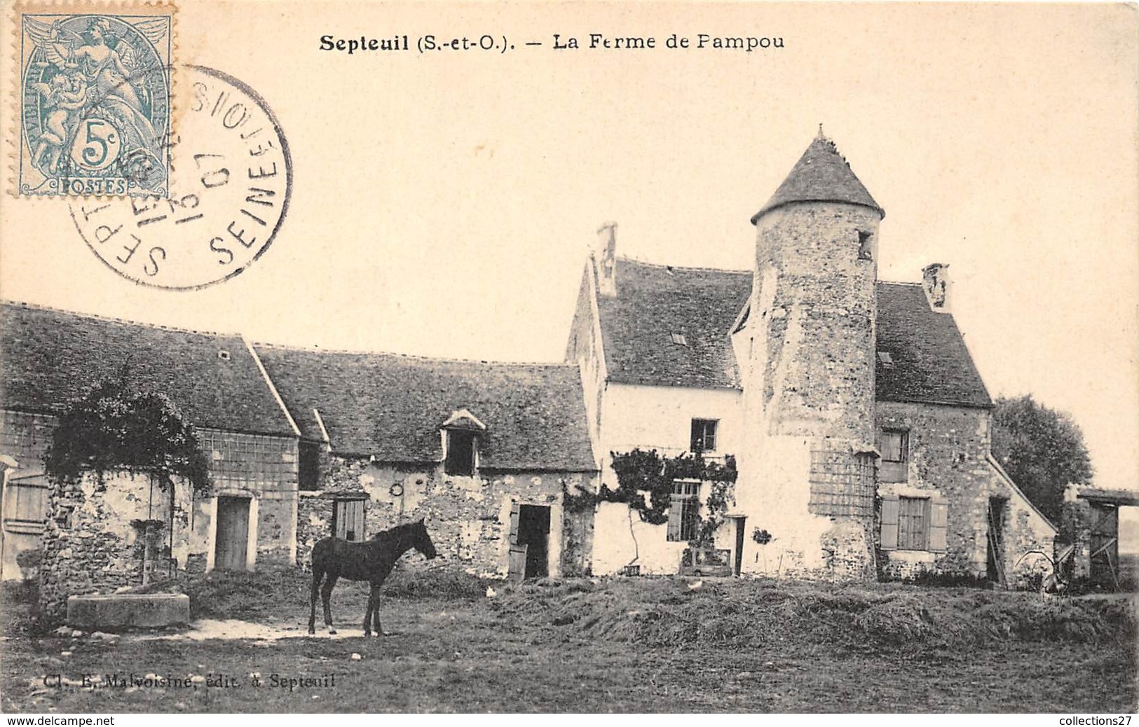 78-SEPTEUIL- LA FERME DE PAMPOU - Septeuil